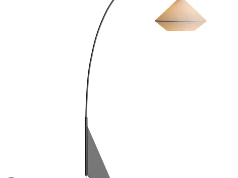 Avenir Dark Bronze Metal Arc Floor Lamp 3D Model
