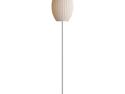 Bubble Lotus Floor Lamp Herman Miller Nelson Cigar 3D Model
