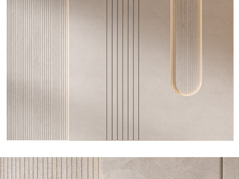 Headboard 3d Wall Panel 17 3D 模型