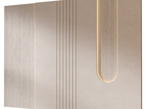 Headboard 3d Wall Panel 17 Modelo 3D