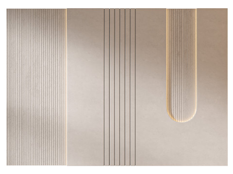 Headboard 3d Wall Panel 17 Modelo 3D