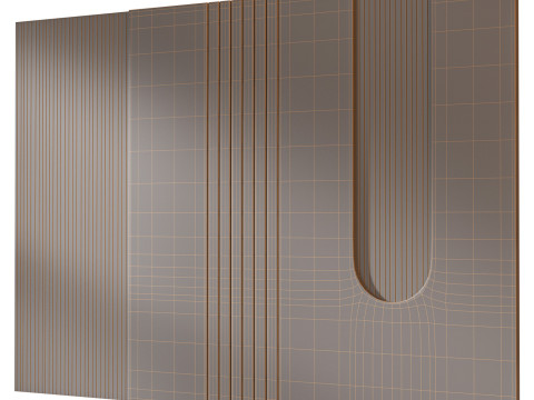 Headboard 3d Wall Panel 17 Modelo 3D