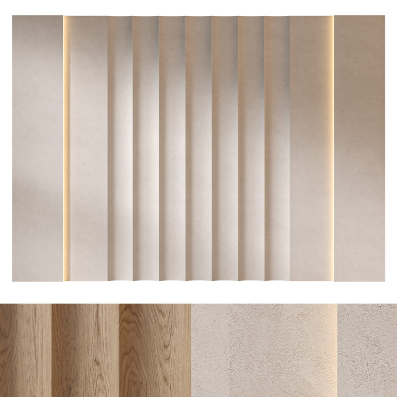 Headboard 3d Wall Panel 18 Modelo 3D .c4d .max .obj .3ds .fbx .stl .blend 