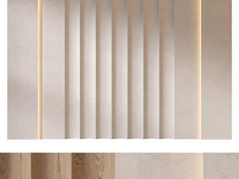 Headboard 3d Wall Panel 18 3D 模型