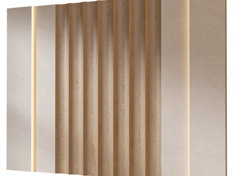 ヘッドボード 3D 壁パネル 18 3Dモデル