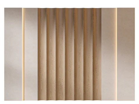 ヘッドボード 3D 壁パネル 18 3Dモデル