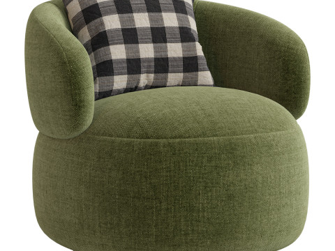Eleonora Fauteuil MAEVE Crme Modelo 3D