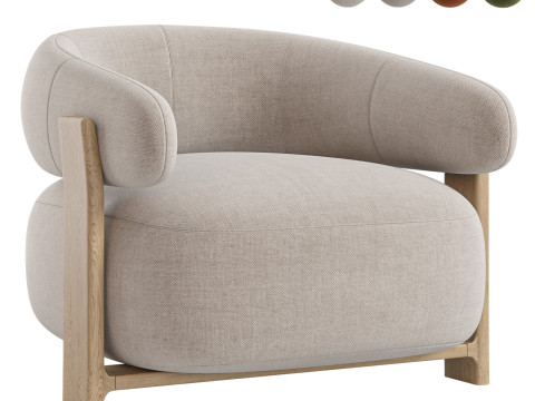 Kave Home Granite Armchair 3D Model