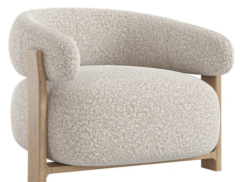 Kave Home Granite Armchair 3D Model