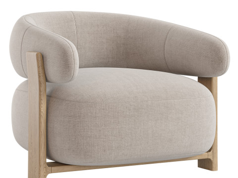 Kave Home Granite Armchair Modèle 3D