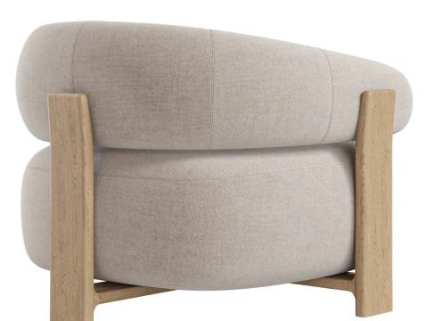 Kave Home Granite Armchair 3D Model