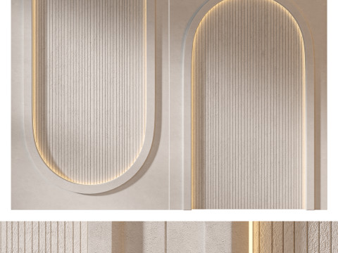 Headboard 3d Wall Panel 22 3D Model