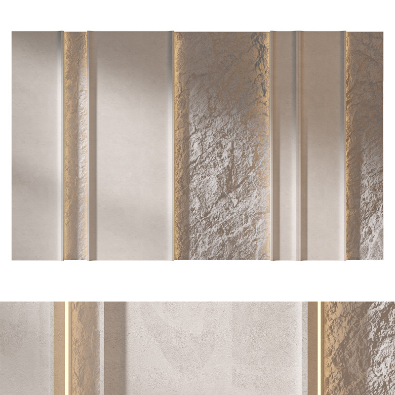 Headboard 3d Wall Panel 23 3D Модель .c4d .max .obj .3ds .fbx .stl .blend 