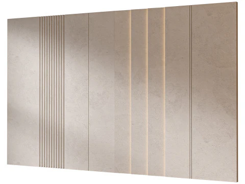 Headboard 3d Wall Panel 24 3D Model