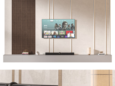 TV wall set 18 3Dモデル