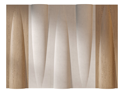 Headboard 3d Wall Panel 25 Modello 3D