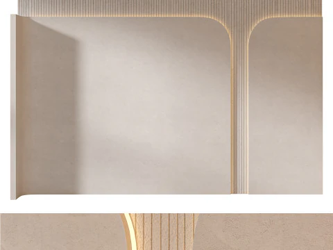 Kopfteil 3D-Wandpaneel 26 3D Modell