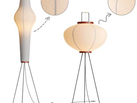 Akari Floor Lamp Model 3D