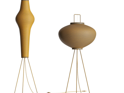 Akari Floor Lamp 3D-Modell