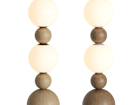 Lampada da terra Bola Modello 3D