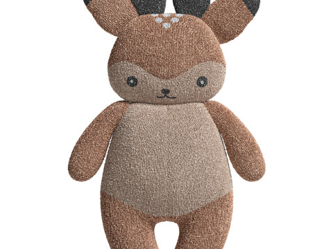Plush deer brown Konges Slojd Modelo 3D