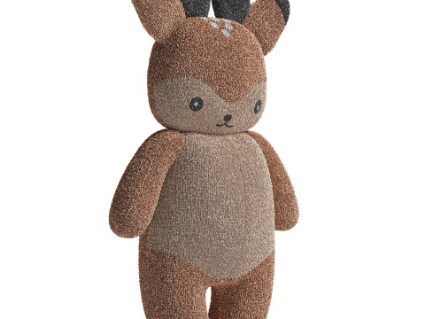 Plush deer brown Konges Slojd Modelo 3D