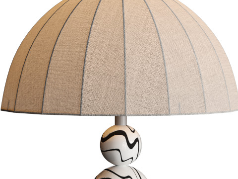 Zebra Floor Lamp 3D Model
