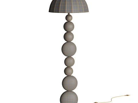 Zebra Floor Lamp 3D Model