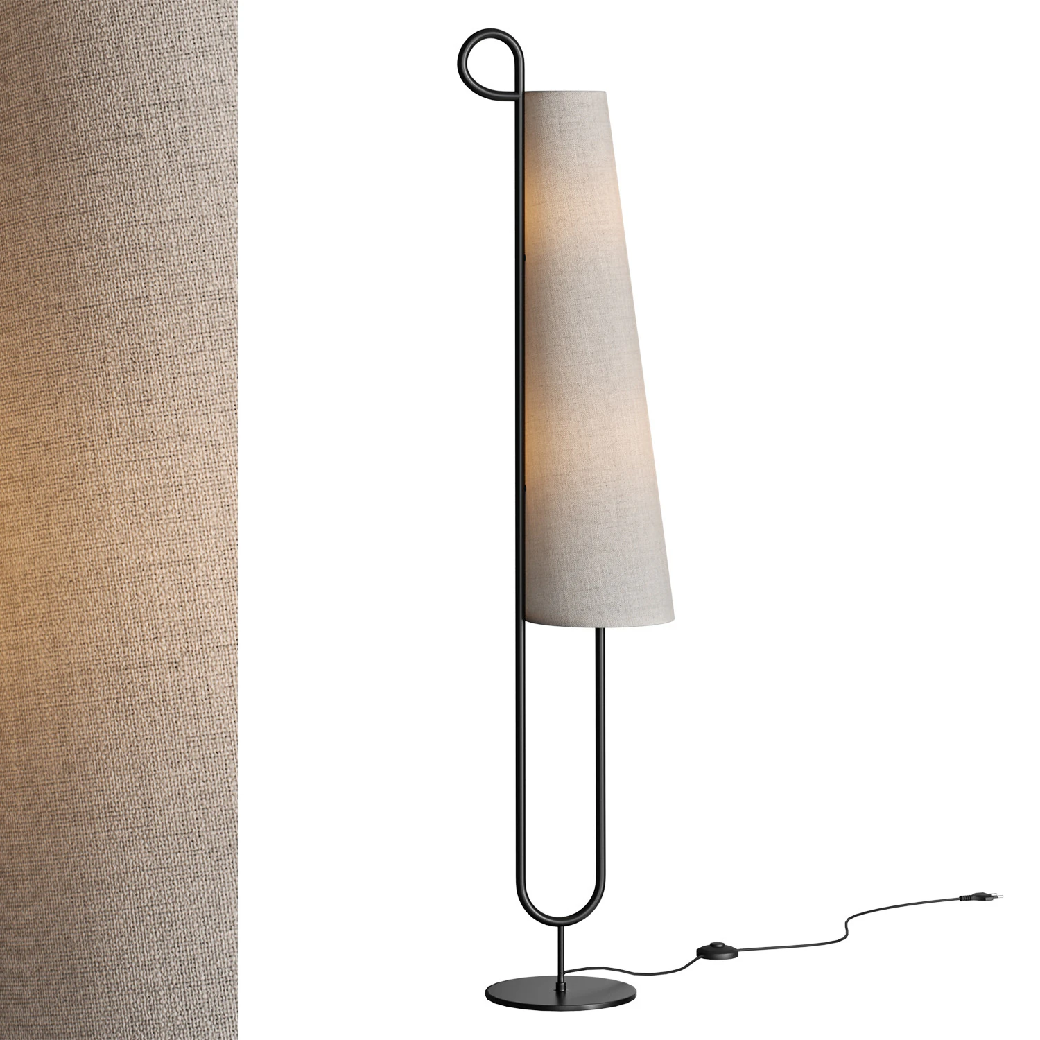 Candeeiro de p&eacute; novamente Modelo 3D .c4d .max .obj .3ds .fbx .stl .blend 