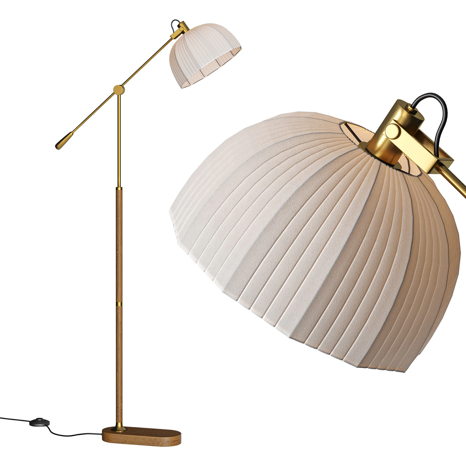 Anthony Floor Lamp 3D Model .c4d .max .obj .3ds .fbx .stl .blend 