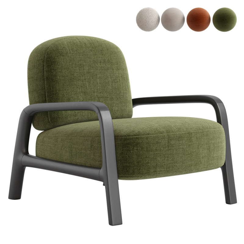 ARCHIPEL Armchair by Roche Bobois 3D Модель .c4d .max .obj .3ds .fbx .stl .blend