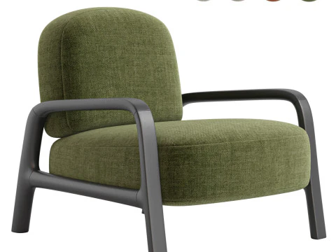 Kursi Berlengan ARCHIPEL oleh Roche Bobois Model 3D