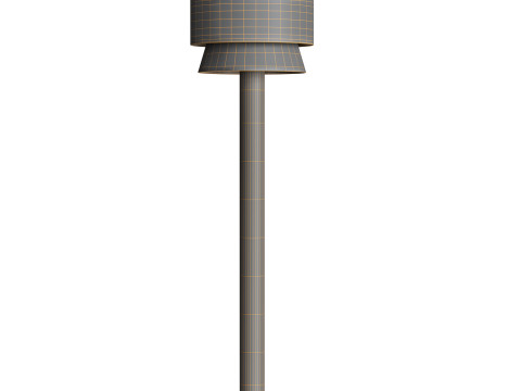 Striped Pony Floor Lamp 3D Model