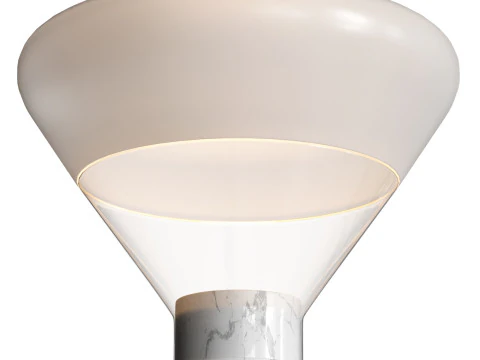 Bella Glass Floor Lamp 3D Model