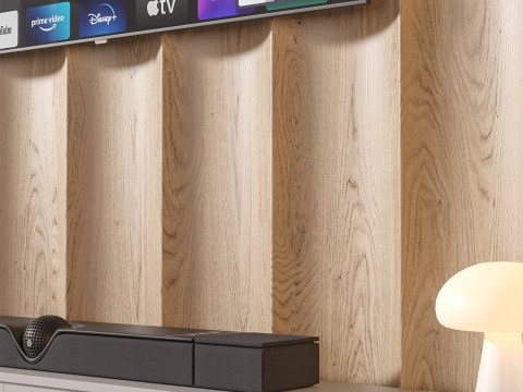 TV wall set 19 Modèle 3D