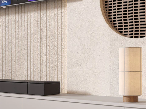 TV wall set 20 3D Model