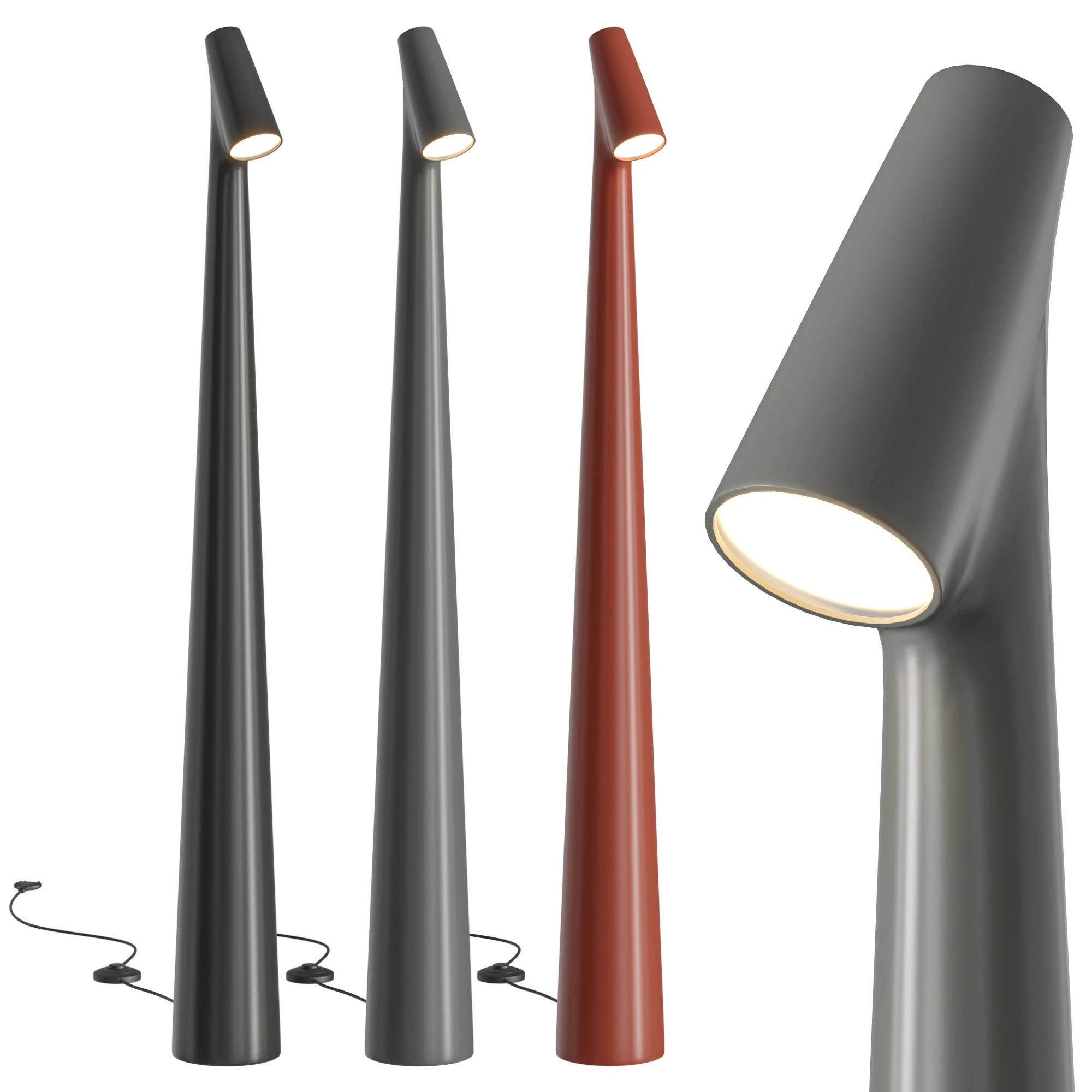 Africa Floor Lamp 3D Model .c4d .max .obj .3ds .fbx .stl .blend 