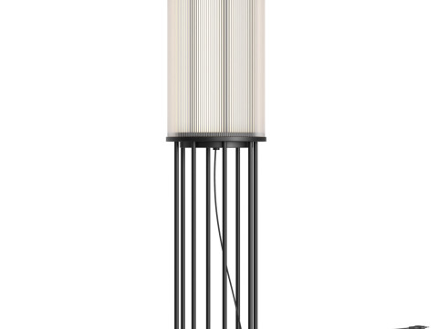 Line Glass Lantern Solar Floor Lamp 3Dモデル