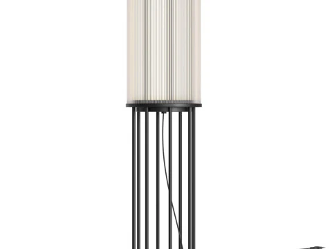 Лінійний скляний ліхтар сонячний торшер 3D Модель