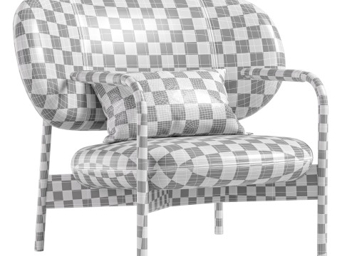 Cross lounge chair By Bonaldo 3Dモデル
