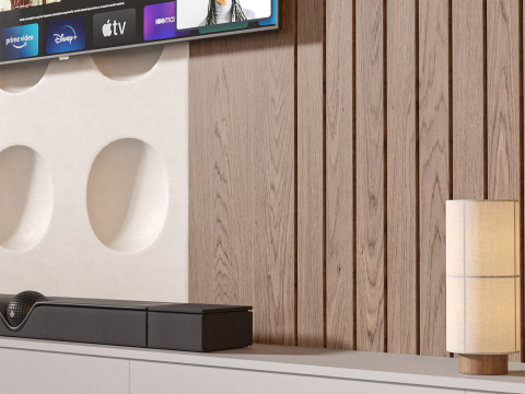 TV wall set 21 3Dモデル