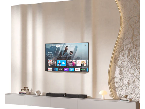 TV wall set 22 3D Model