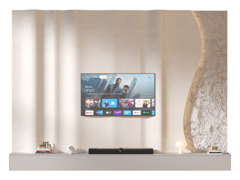 TV wall set 22 Model 3D