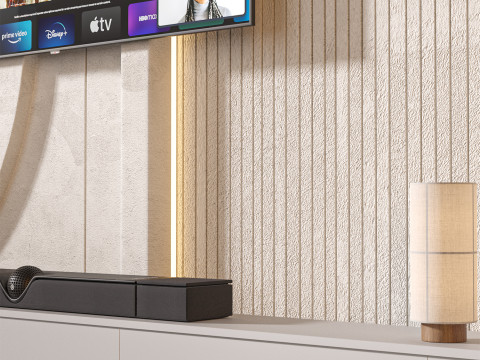 TV wall set 23 3Dモデル