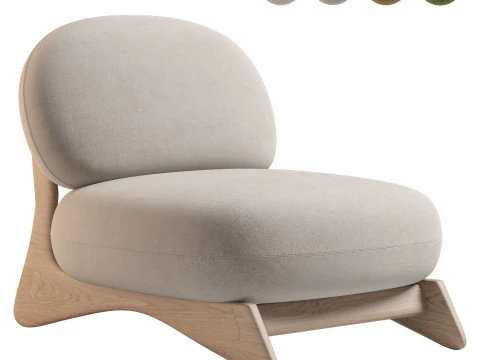 थियरी लेमेयर द्वारा मिको लाउंज कुर्सी 3D मॉडल