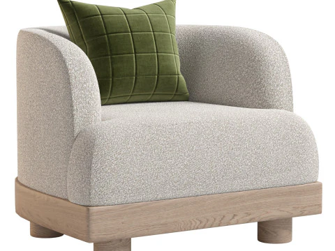 NOMAD アームチェア エマニュエル・シモン作 3Dモデル