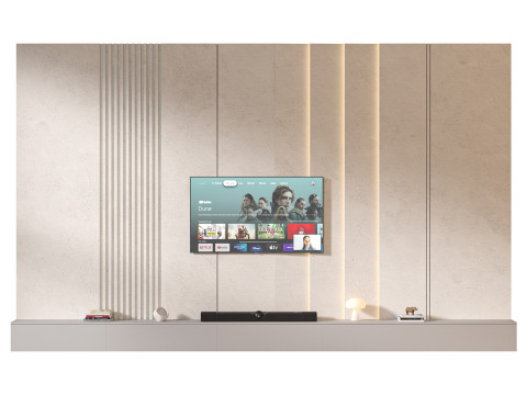 TV wall set 25 3Dモデル