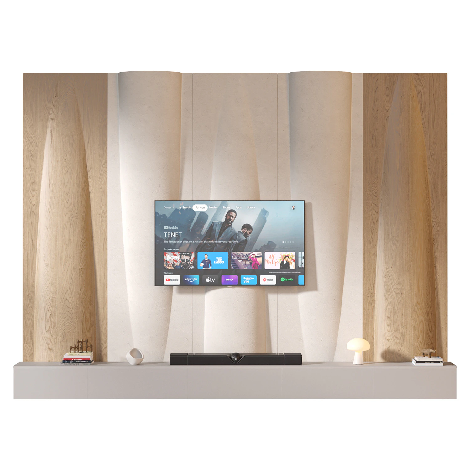 TV wall set 26 3D Model .c4d .max .obj .3ds .fbx .stl .blend 