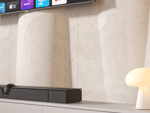 TV wall set 26 3D Model