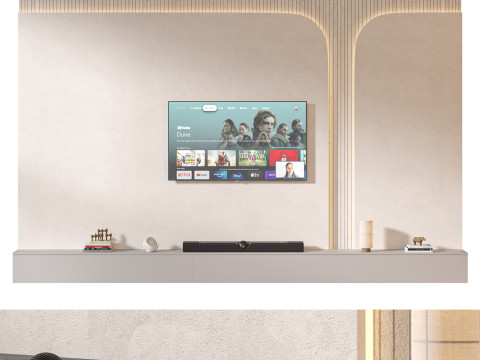 TV wall set 27 3D Model